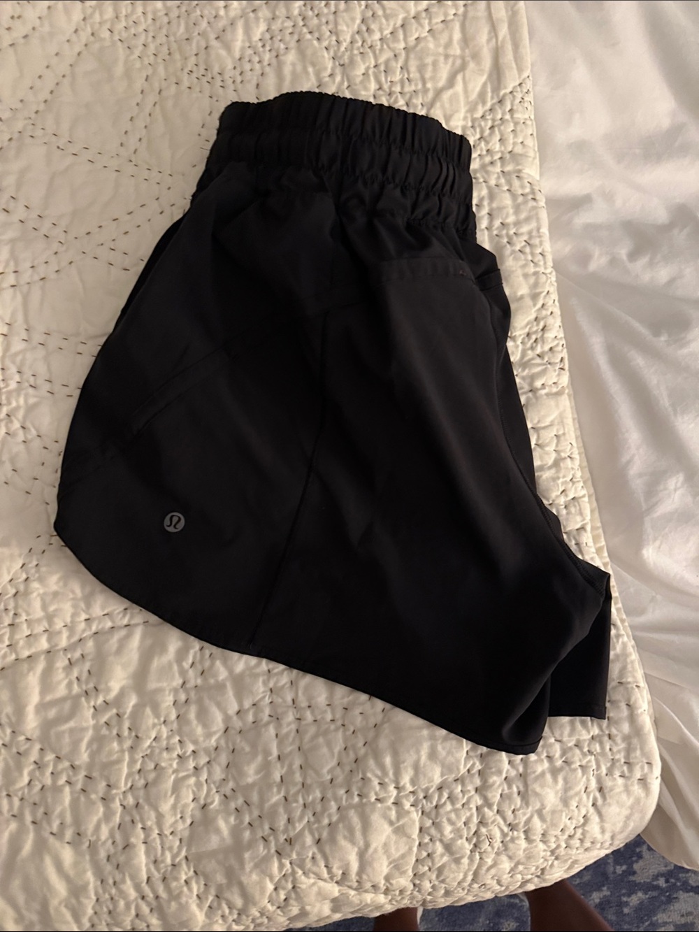 lululemon athletica Kids Black Athletic Shorts with Elastic Waist